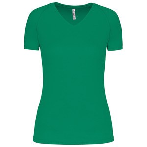 Proact PA477 - Camiseta de deporte cuello de pico mujer Verde pradera