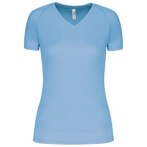 Proact PA477 - Camiseta de deporte cuello de pico mujer Azul cielo