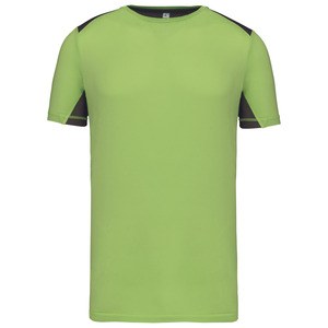 Proact PA478 - Camiseta DEPORTIVA bicolor Lime / Dark Grey