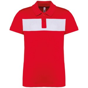 Proact PA494 - Polo de manga corta para niños Sporty Red / White