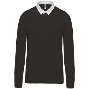 Kariban K213 - Polo de rugby Negro / Blanco