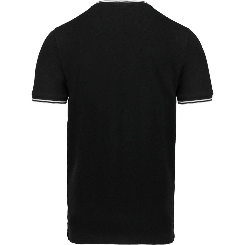 Kariban K374 - Camiseta de punto piqué con cuello de pico de hombre