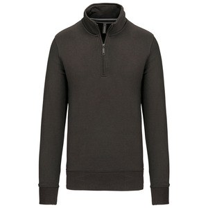 Kariban K487 - Sudadera cuello cremallera Gris oscuro