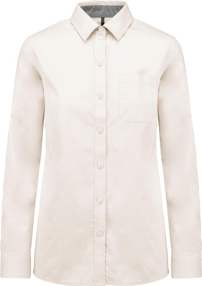 Kariban K585 - Camisa de algodón Nevada de manga larga para mujer