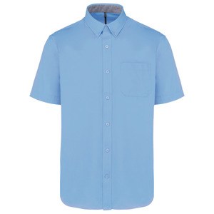 Kariban K587 - Camisa de hombre Ariana III de algodón de manga corta Azul cielo