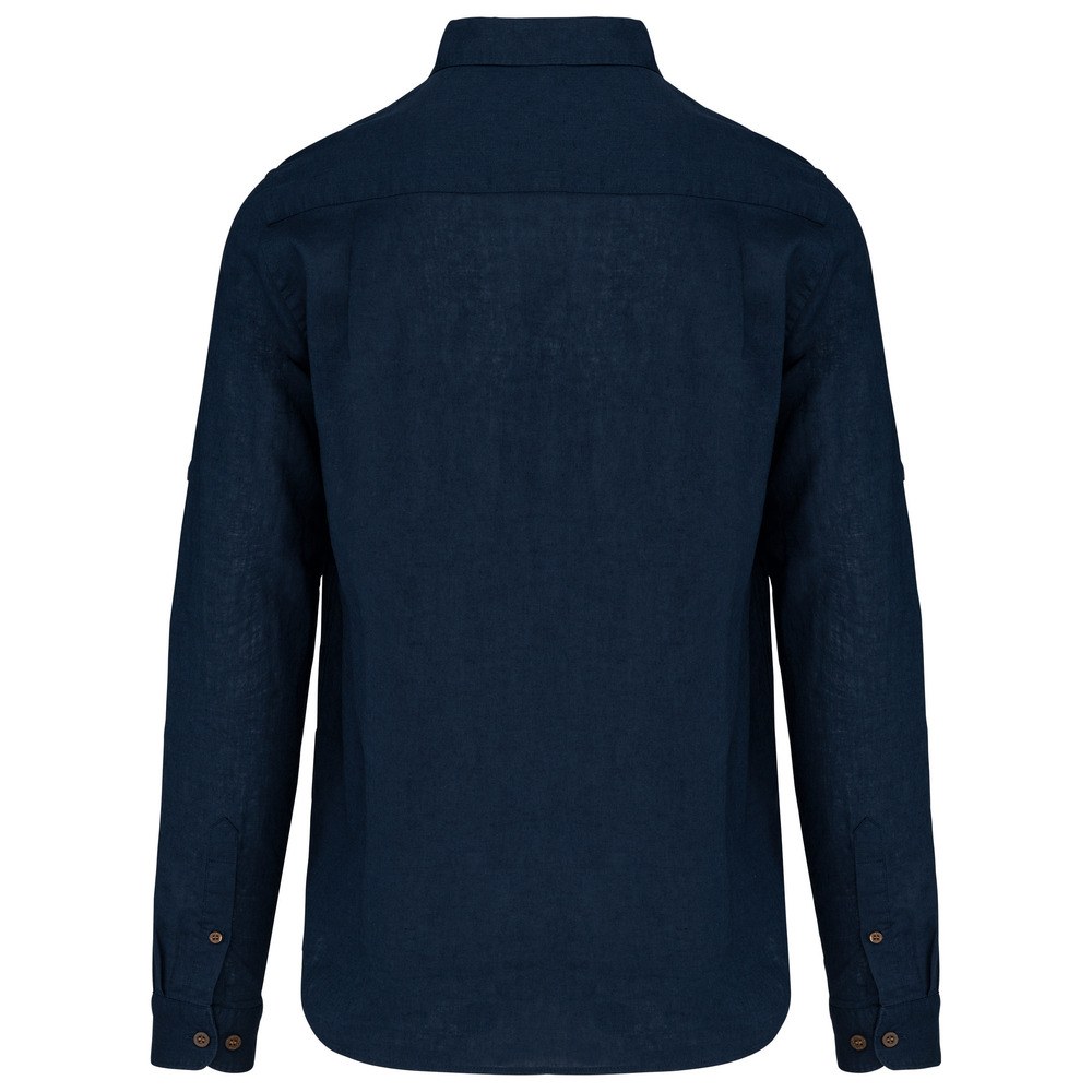 Kariban K588 - Camisa de hombre de lino y algodón de manga larga