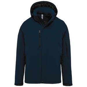 Kariban K650 - Parka softshell forrada con capucha para hombre Azul marino