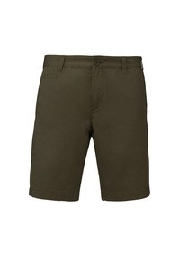 Kariban K752 - Bermudas hombre efecto desteñido Washed Light Khaki