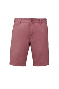 Kariban K752 - Bermudas hombre efecto desteñido Washed Marsala