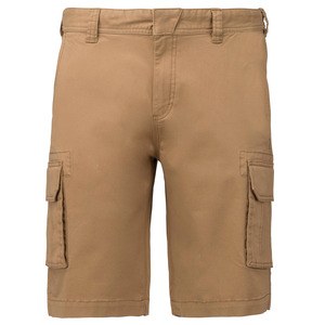 Kariban K754 - Bermudas hombre multibolsillos Camello