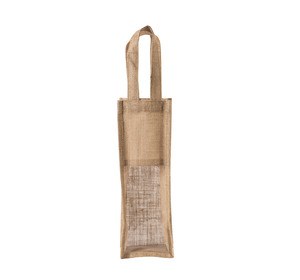 Kimood KI0267 - Bolsa de yute para botellas Naturales