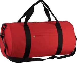 Kimood KI0633 - Bolso tote con forma de tubo Rojo / Negro