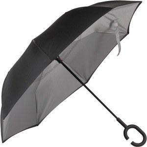 Kimood KI2030 - Paraguas invertido manos libres Black / Slate Grey