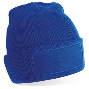 Beechfield B445 - Gorro Moderno con Parche Personalizable negro