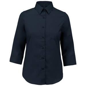 Kariban K558 - Camisa con mangas 3/4 para mujer Azul marino