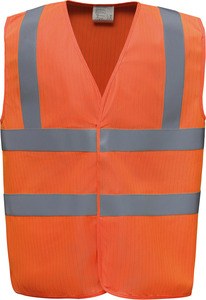 Yoko YHVW100ASFR - Chaleco alta visibilidad, LSF (calor y llamas) y antiestático Hi Vis Orange