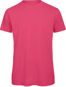 B&C CGTM042 - Camiseta de hombre Organic Inspire cuello redondo Fucsia