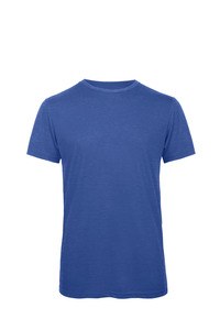 B&C CGTM055 - Camiseta Triblend Cuello Redondo Hombre Heather Royal Blue