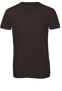 B&C CGTM057 - Camiseta Triblend con cuello en V para hombre Negro