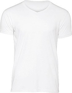B&C CGTM057 - Camiseta Triblend con cuello en V para hombre White