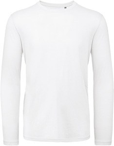 B&C CGTM070 - Camiseta de manga larga orgánica Inspire para hombre White