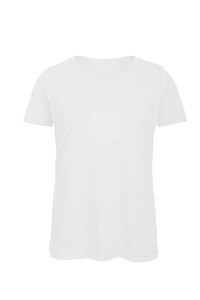 B&C CGTW043 - Camiseta mujer cuello redondo Organic Inspire White