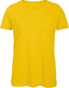 B&C CGTW043 - Camiseta mujer cuello redondo Organic Inspire Amarillo