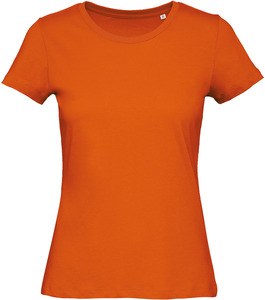 B&C CGTW043 - Camiseta mujer cuello redondo Organic Inspire Naranja