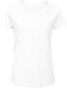 B&C CGTW047 - Camiseta Organic Slub Inspire para mujer Chic Pure White
