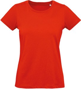 B&C CGTW049 - Camiseta orgánica mujer Inspire Plus Fire Red