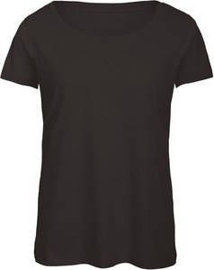 B&C CGTW056 - Camiseta Triblend Cuello Redondo Mujer Negro