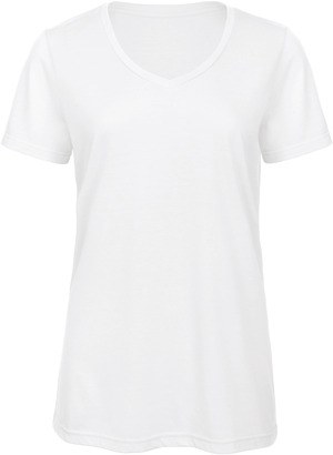B&C CGTW058 - Camiseta Triblend Cuello V Mujer