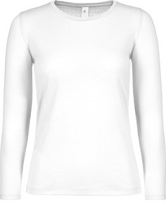 B&C CGTW06T - Camiseta manga larga mujer #E150 White