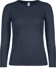 B&C CGTW06T - Camiseta manga larga mujer #E150 Azul marino