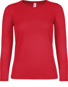 B&C CGTW06T - Camiseta manga larga mujer #E150 Rojo