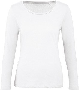 B&C CGTW071 - Camiseta de manga larga orgánica Inspire para mujer White