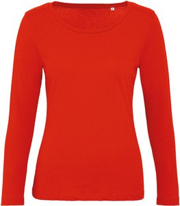 B&C CGTW071 - Camiseta de manga larga orgánica Inspire para mujer Fire Red