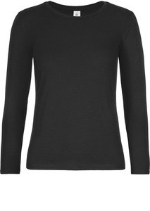 B&C CGTW08T - Camiseta manga larga mujer #E190 Negro