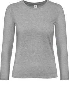 B&C CGTW08T - Camiseta manga larga mujer #E190 Sport Grey