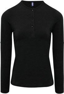 Premier PR318 - Camiseta mujer "Long John" Negro