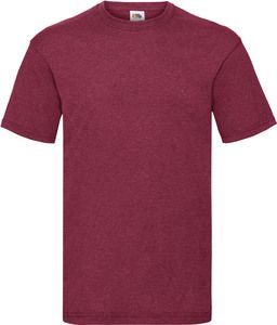 Fruit of the Loom SC221 - Camiseta Valueweight (61-036-0) Vintage Heather Red