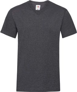 Fruit of the Loom SC22V - Camiseta Valueweight Con Cuello En V (61-066-0) Dark Heather Grey