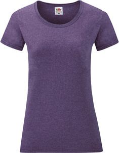 Fruit of the Loom SC61372 - Camiseta de algodón para mujer Heather Purple