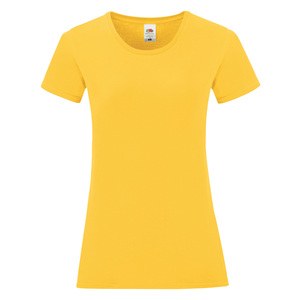 Fruit of the Loom SC61432 - Camiseta Iconic-T para mujer Sunflower