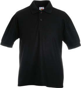 Fruit of the Loom SC63417 - Polo niño 65/35 Negro