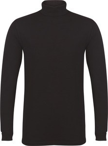 Skinnifit SFM125 - Camiseta de cuello vuelto para hombre Feel Good Negro