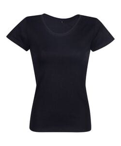 RTP Apparel 03260 - Cosmic 155 Women Camiseta Mujer Cortada Y Cosida Manga Corta Negro profundo