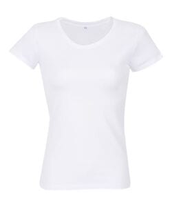 RTP Apparel 03257 - Tempo 185 Women Camiseta Mujer Cortada Y Cosida Manga Corta White