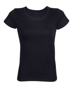 RTP Apparel 03257 - Tempo 185 Women Camiseta Mujer Cortada Y Cosida Manga Corta Negro profundo