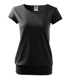 Malfini 120 - Camiseta de la ciudad Damas Negro